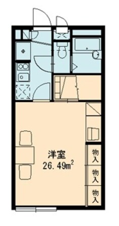 レオパレス道野辺北原の物件間取画像